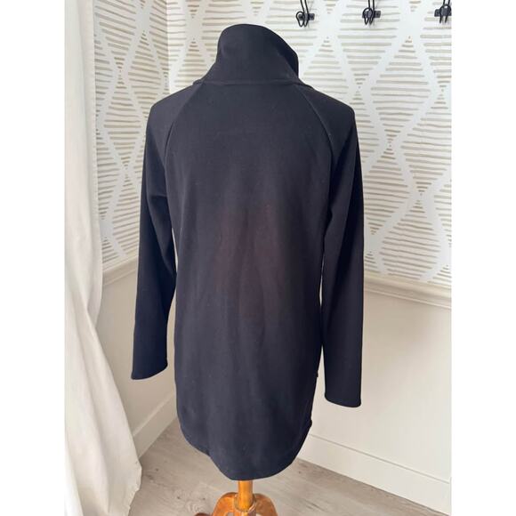 Athleta Women’s Small Black Cozy Karma Asym Sweatshirt Dress - Picture 8 of 9